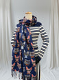 Cute Cat Print Wrap Pashmina Cashmere Feel Scarf