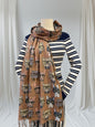 Cute Cat Print Wrap Pashmina Cashmere Feel Scarf