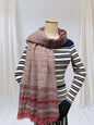 Checkered Squares Print Scarf