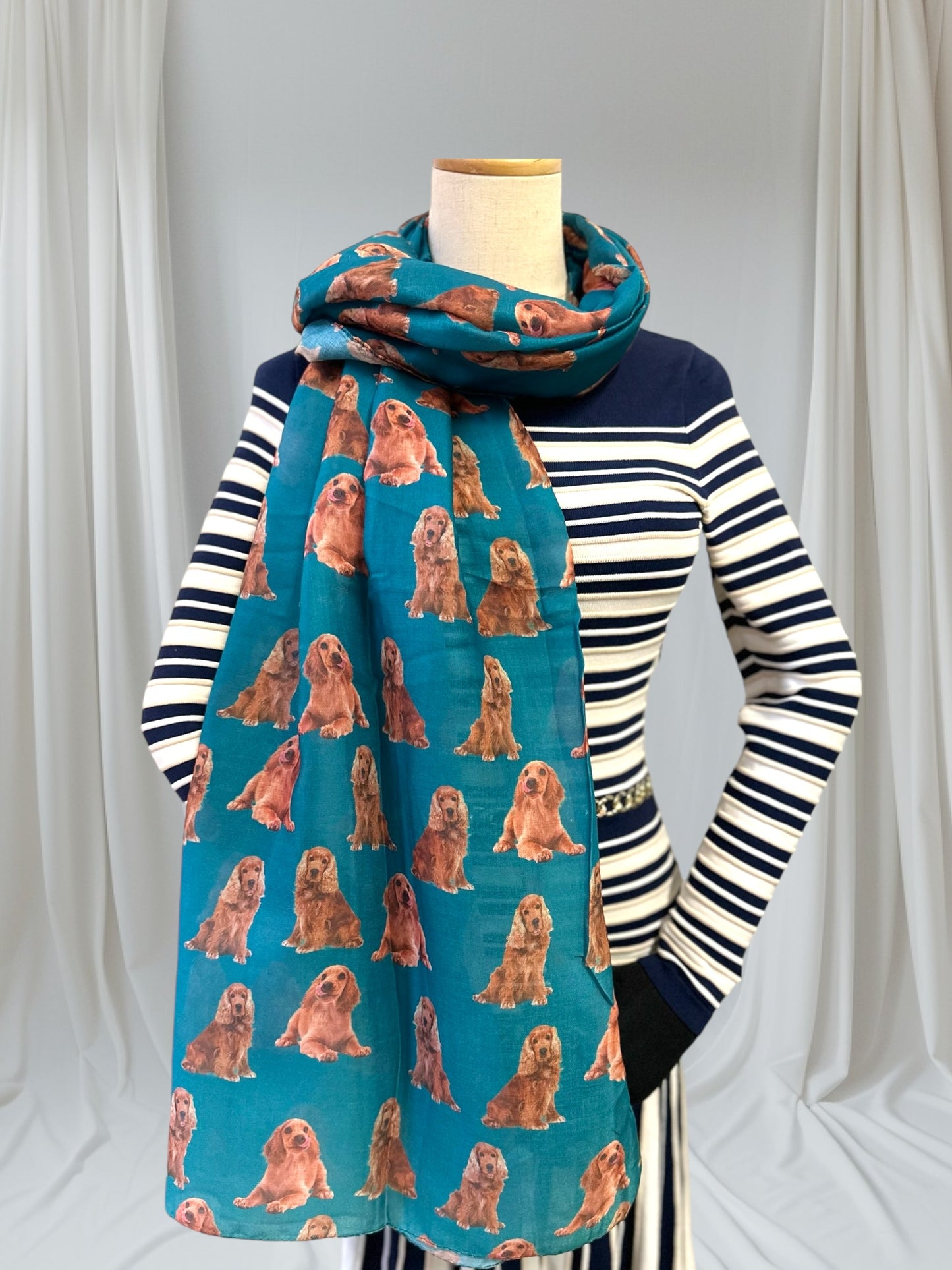 Cocker Spaniel  Dog Print Scarf