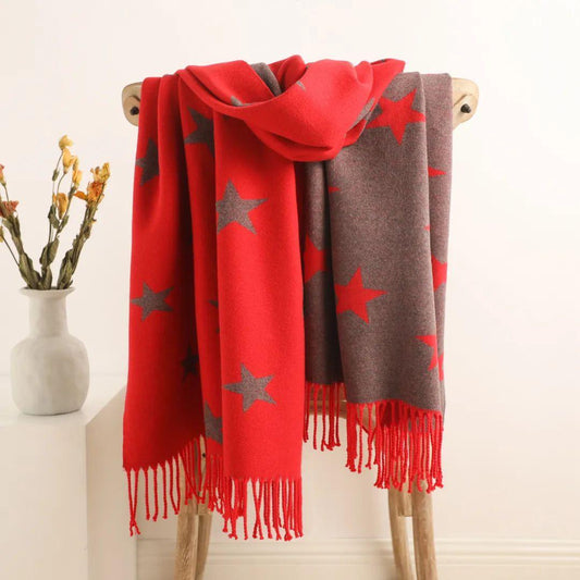 Star Pattern Winter Wrap