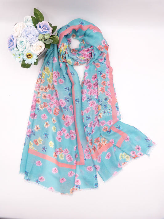 Daisy Flower Print Scarf