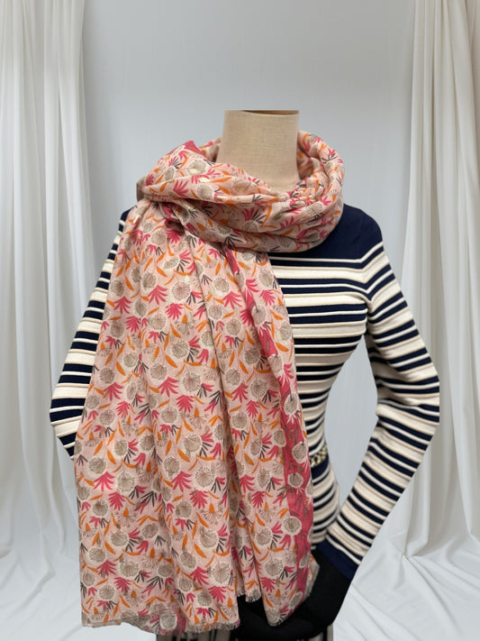 Dandelion Flower Print Scarf