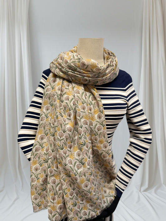 Dandelion Flower Print Scarf