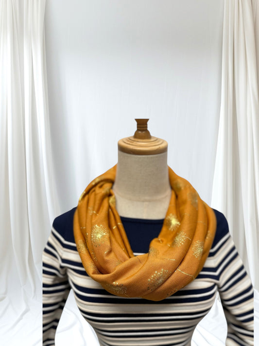 Large Glitter Dandelion Print Snood