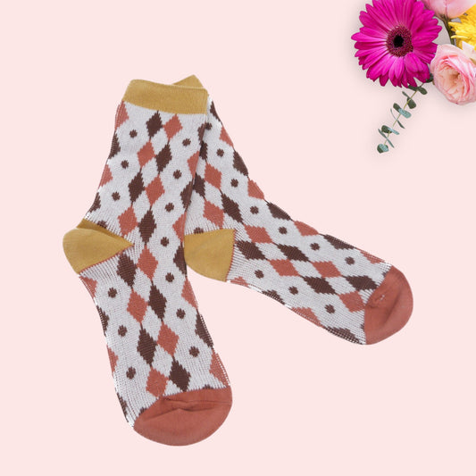 Diamond Pattern  Socks