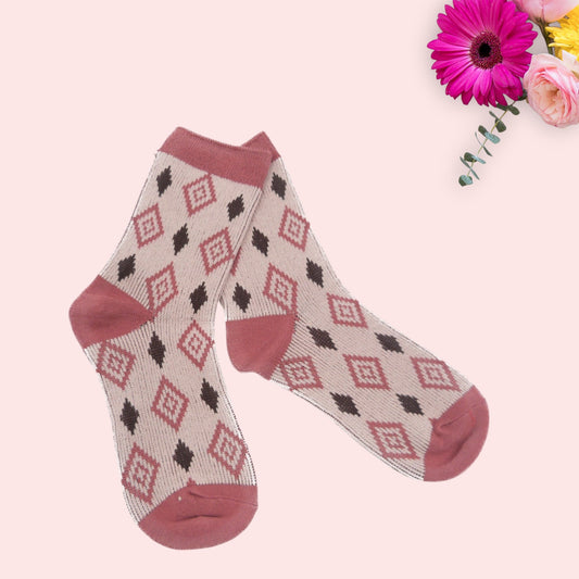 Diamond Pattern  Socks
