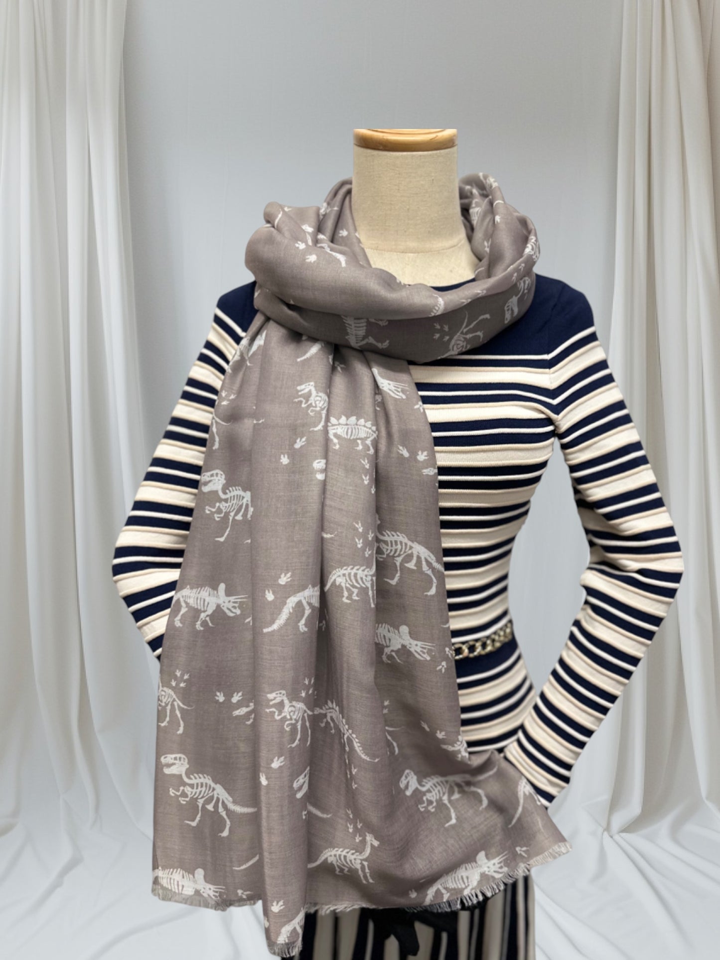 Dinosaur Print Large High Quality Scarf