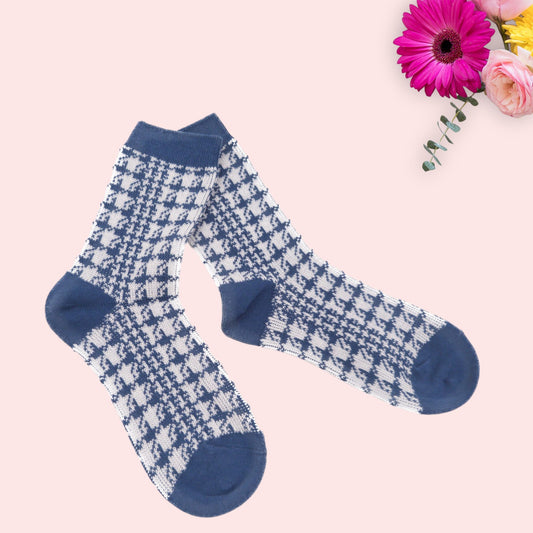 Dog Tooth  Pattern  Socks