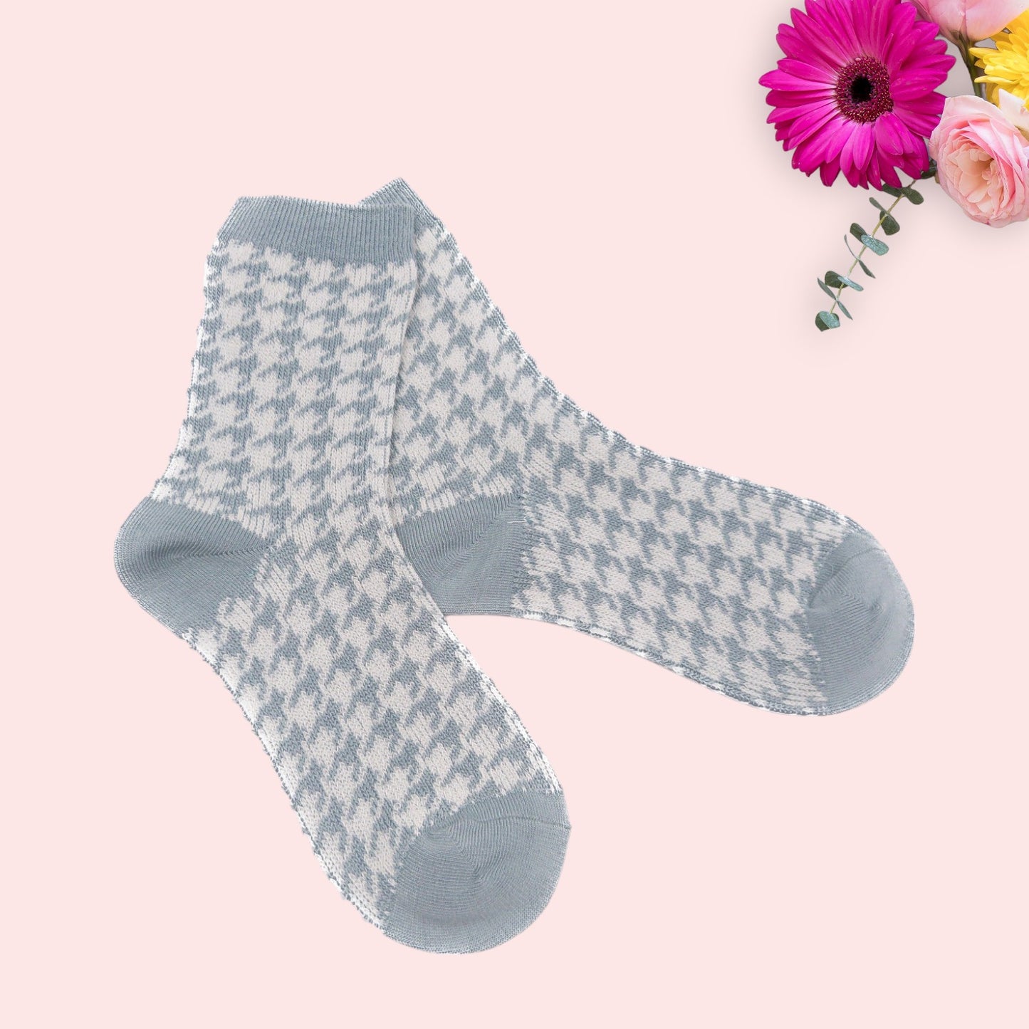 Dog Tooth  Pattern  Socks
