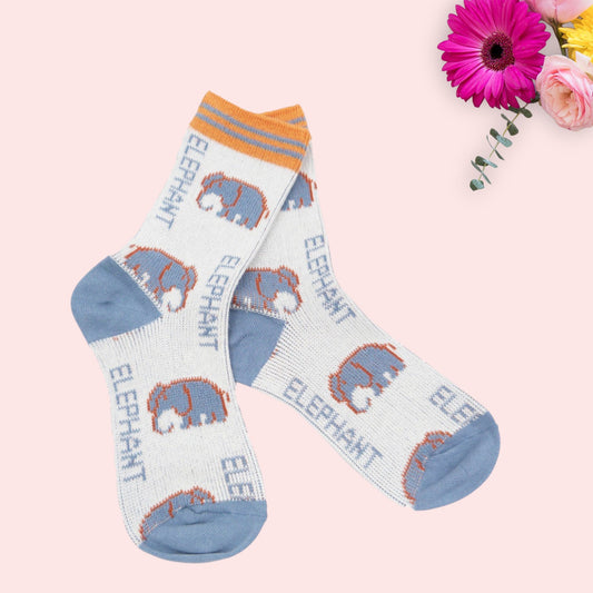 Elephant  Pattern  Socks