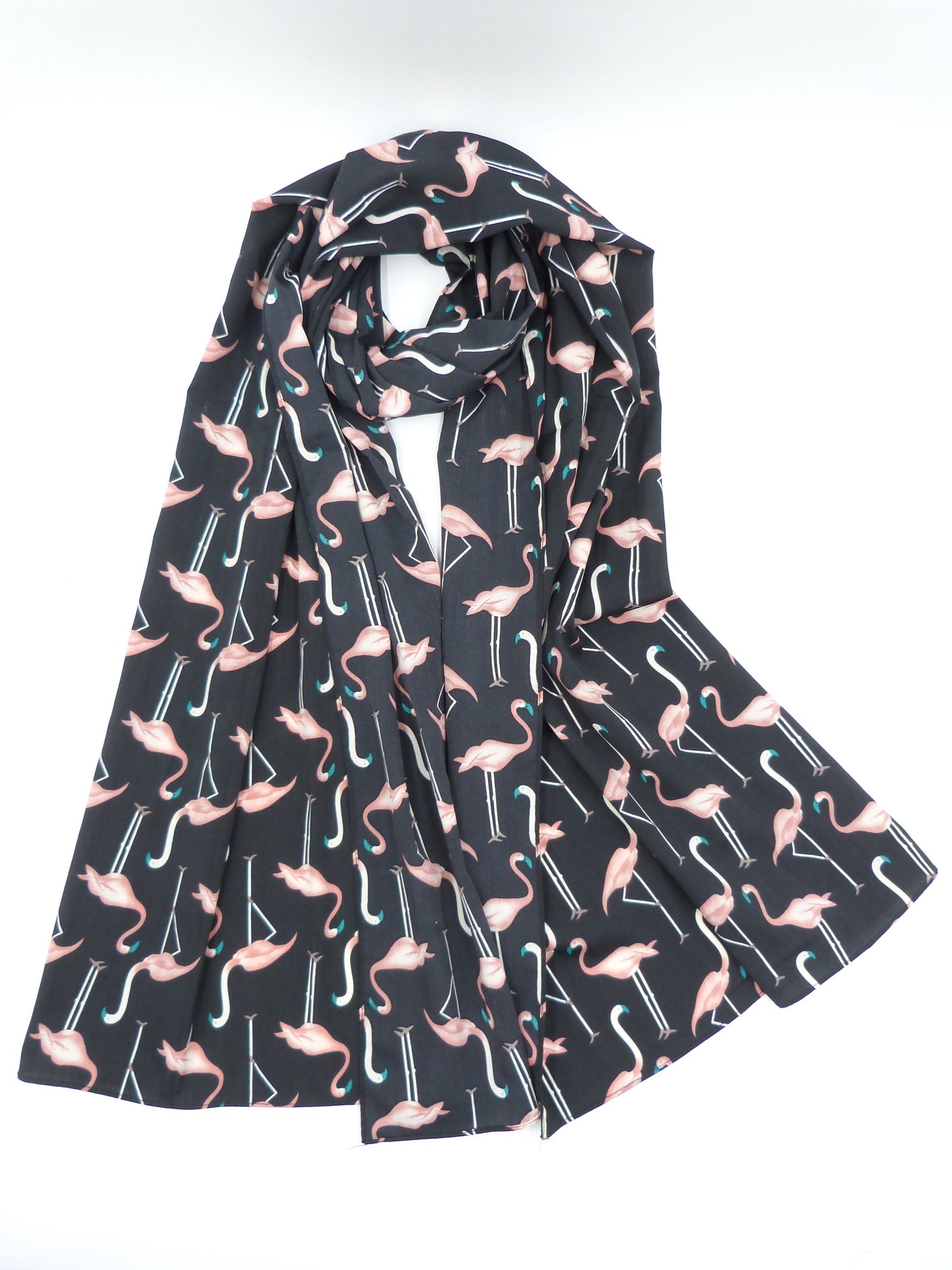 Flamingo Lightweight Print Scarf