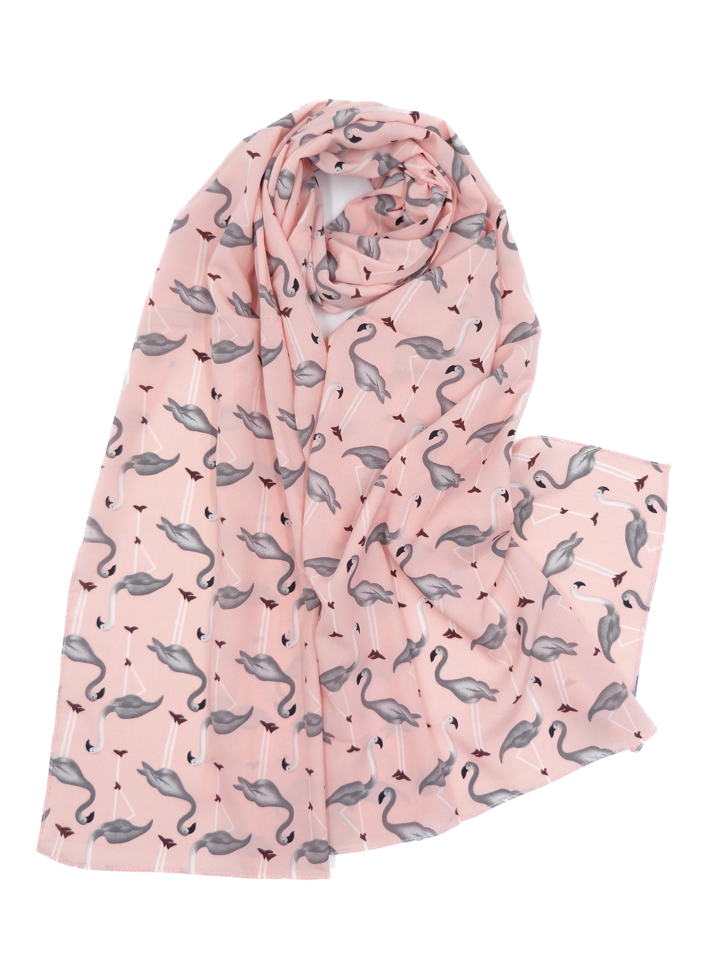 Flamingo Lightweight Print Scarf