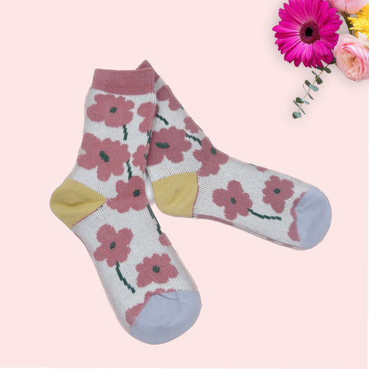 Daisy Flower Socks