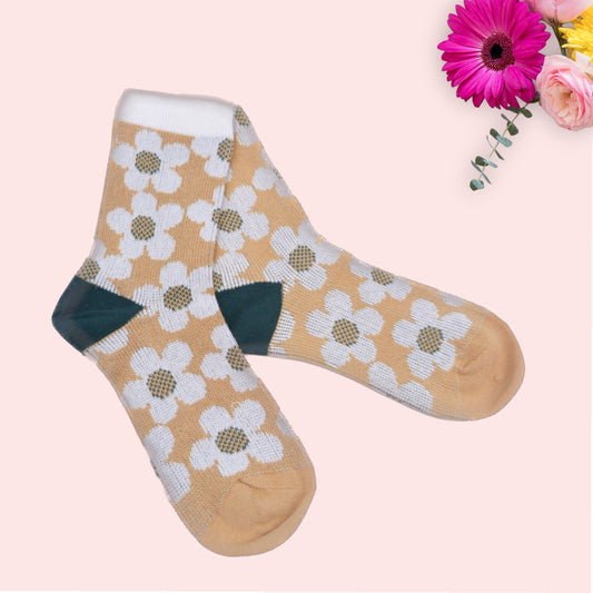Daisy Flower Socks