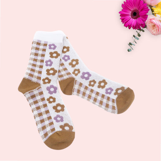 Daisy Flower Pattern Socks