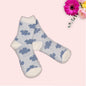 Art Print Flower  Pattern  Socks
