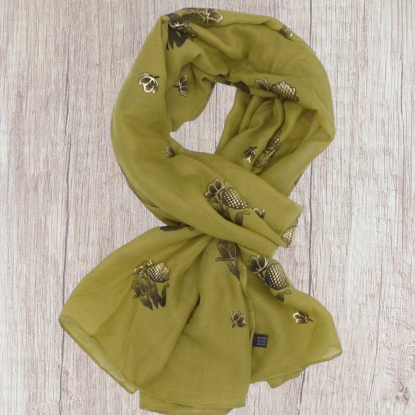 Rogegold outlined flower Scarf