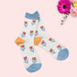Flower Tulip Daisy Dandelion Daisy  Chrysanthemum Pattern  Socks