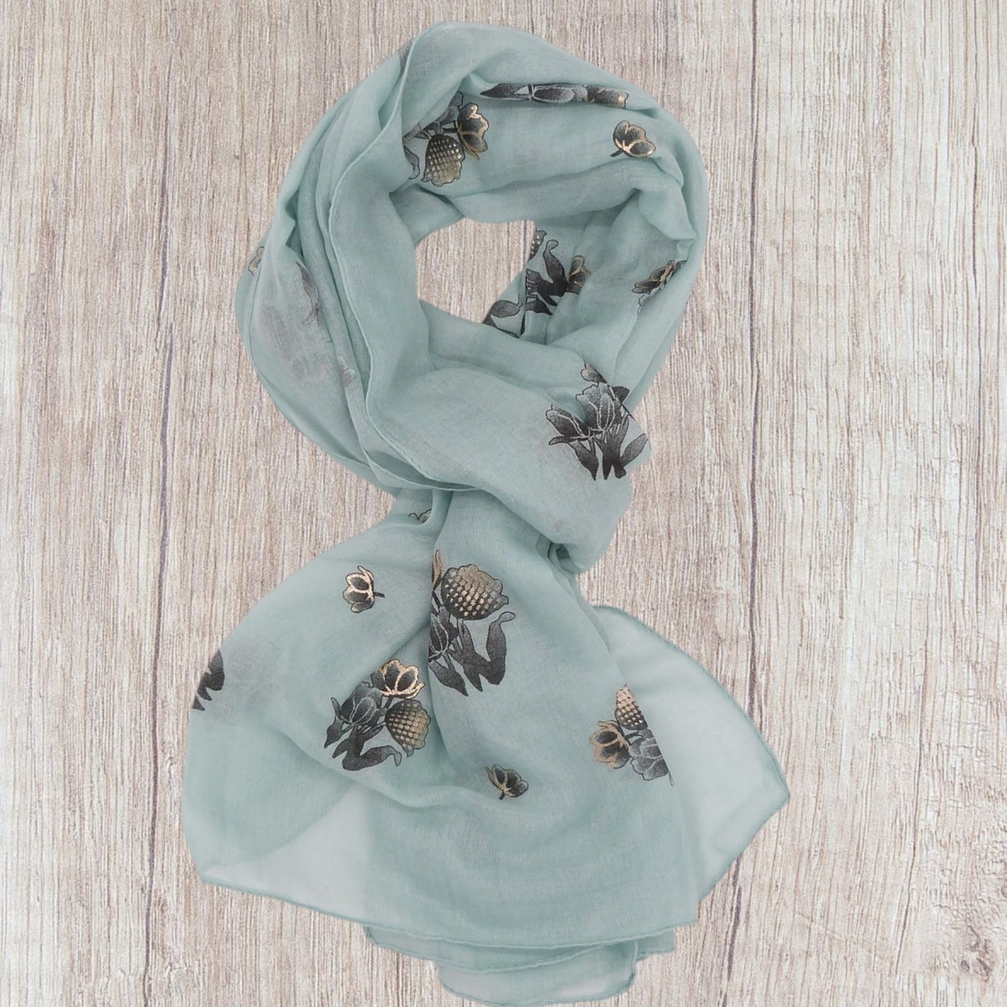 Rogegold outlined flower Scarf