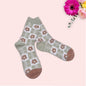 Flower With Pattern Socks