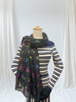 Rainbow Glitter Elephant Print Scarf