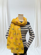 Rainbow Glitter Elephant Print Scarf