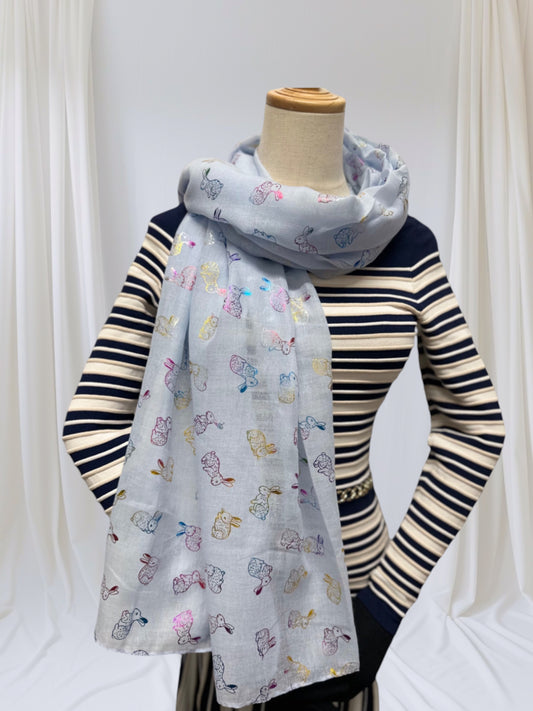 Glitter Bunny Rabbit Scarf