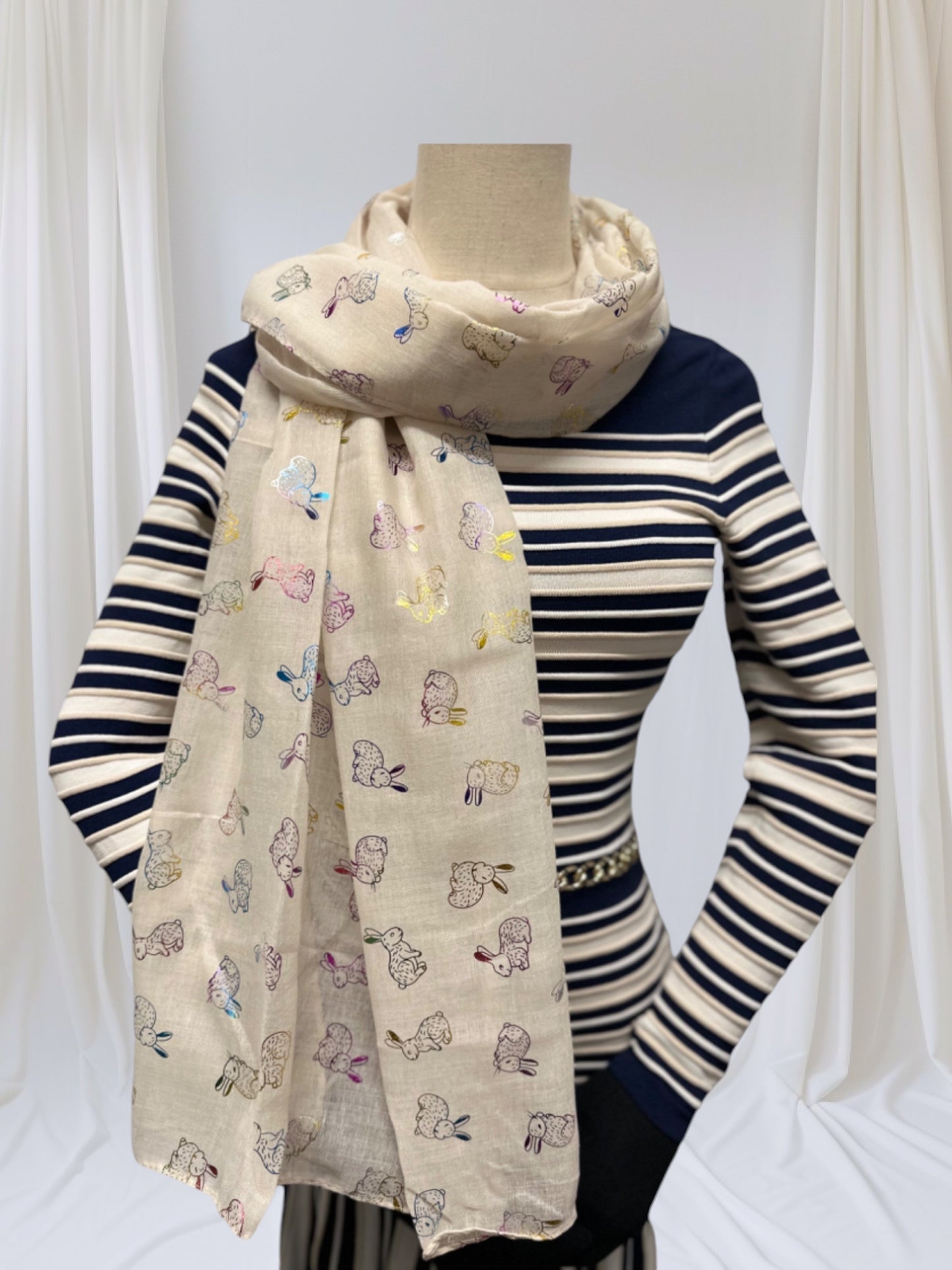 Glitter Bunny Rabbit Scarf