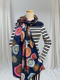 Rose gold outlined Circle Print Pashmina