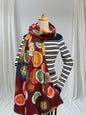 Rose gold outlined Circle Print Pashmina