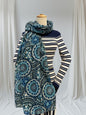 Glitter Foil Flower Print  Scarf