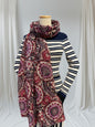Glitter Foil Flower Print  Scarf