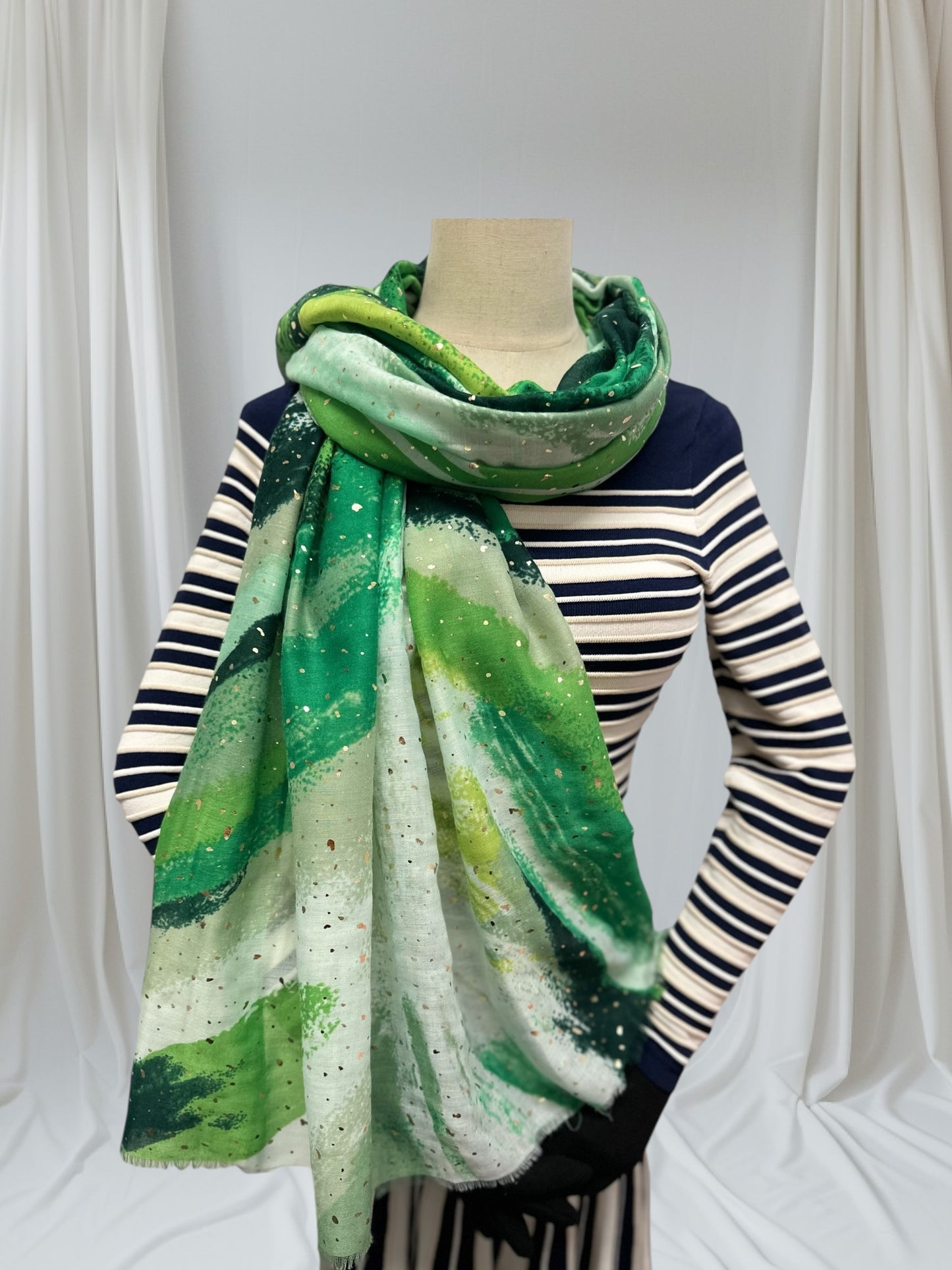 Glitter Soft Pattern  Print Scarf