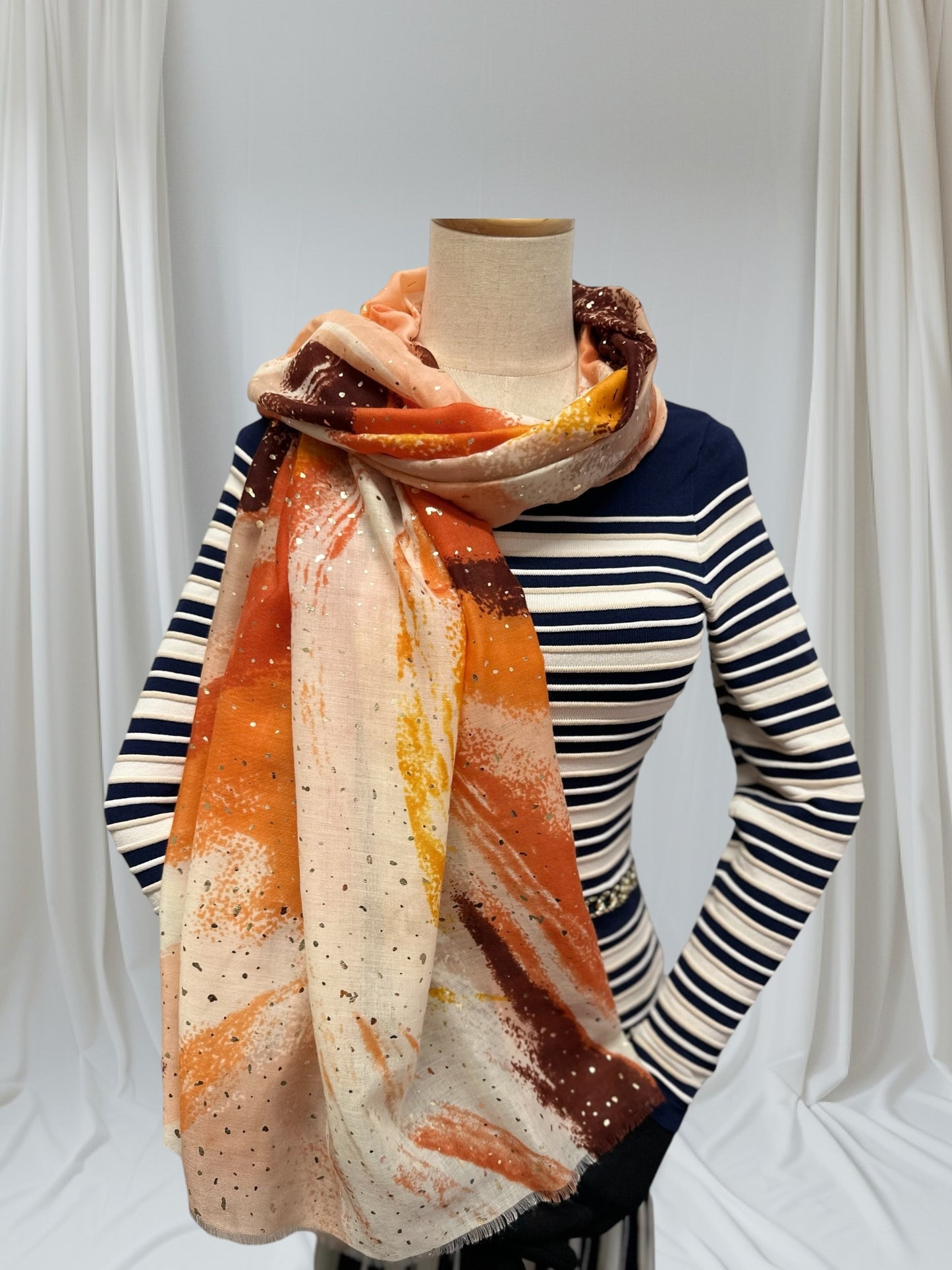 Glitter Soft Pattern  Print Scarf