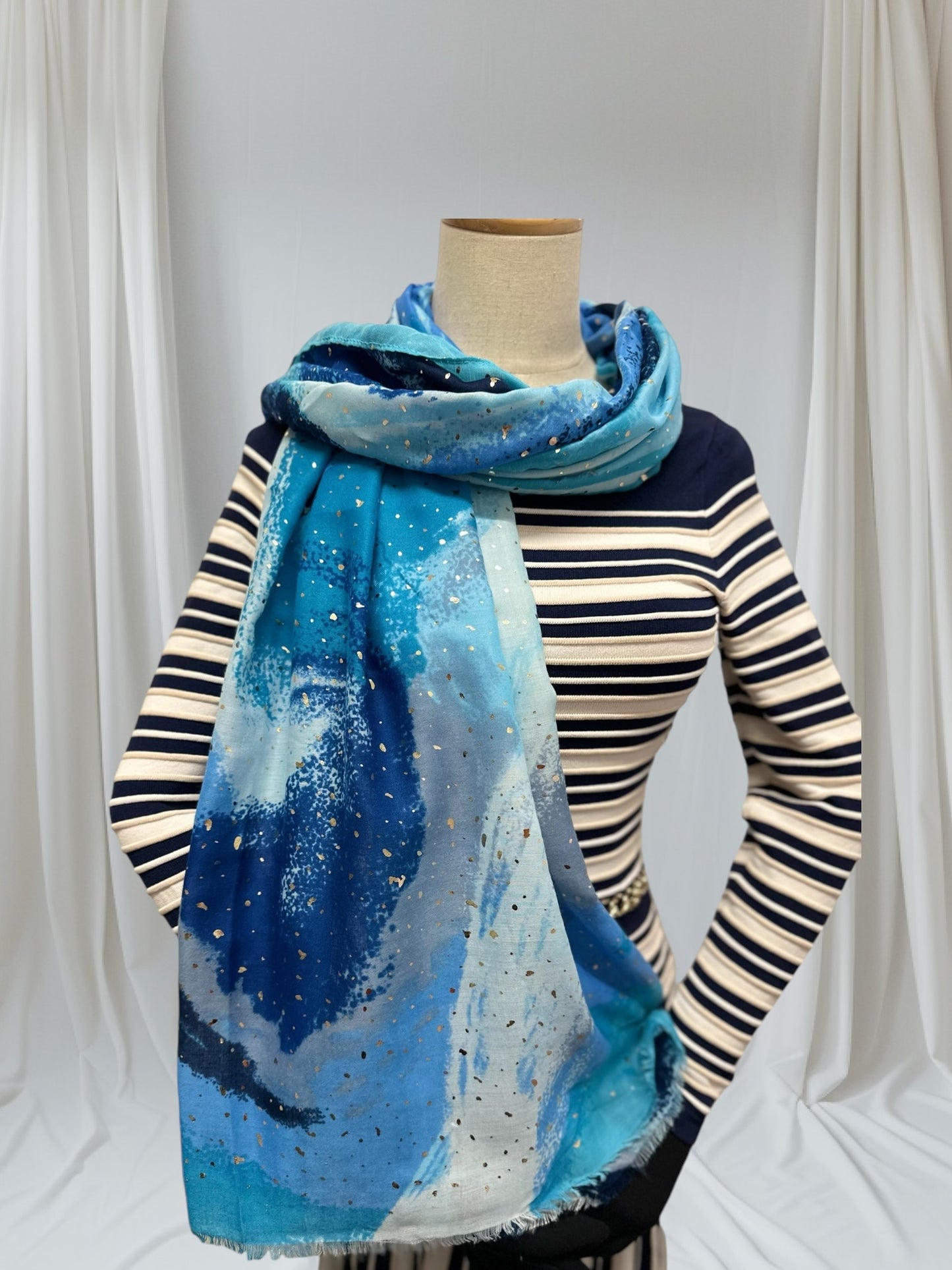 Glitter Soft Pattern  Print Scarf