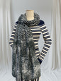 Glitter Leopard Spots Print Scarf