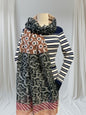 Glitter Leopard Spots Dots Print Scarf