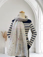 Glitter Rainbow Moon Star Print Scarf