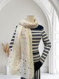 Glitter Rainbow Moon Star Print Scarf