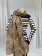 Glitter Foil  Print Scarf
