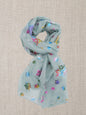 Rainbow Glitter Snowflakes  Print Scarf
