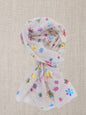Rainbow Glitter Snowflakes  Print Scarf