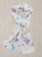 Rainbow Glitter Snowflakes  Print Scarf