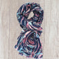 Roses Flower with rosegold outlined Print Scarf