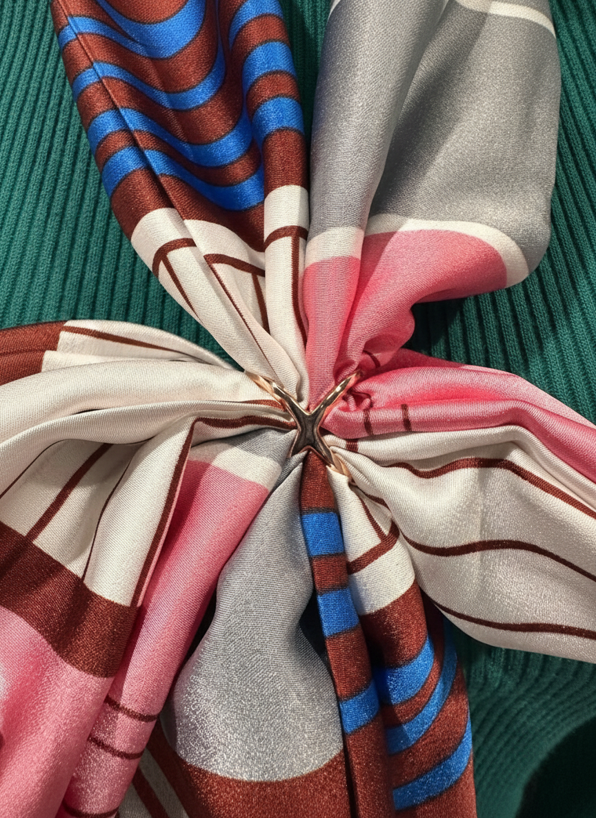 Rose gold Scarf Ring pack of 12