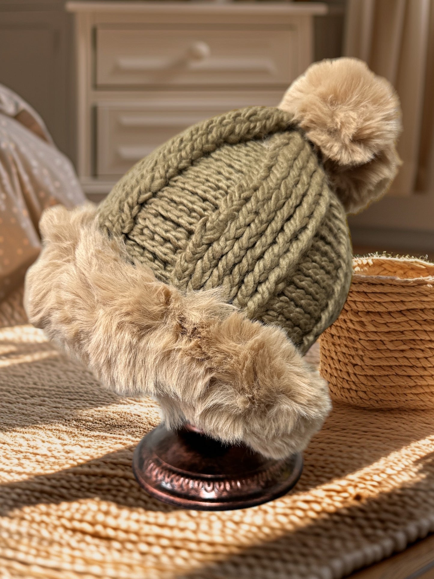 Winter Hats for Women  Beanie Hat with Bobble Pom Pom