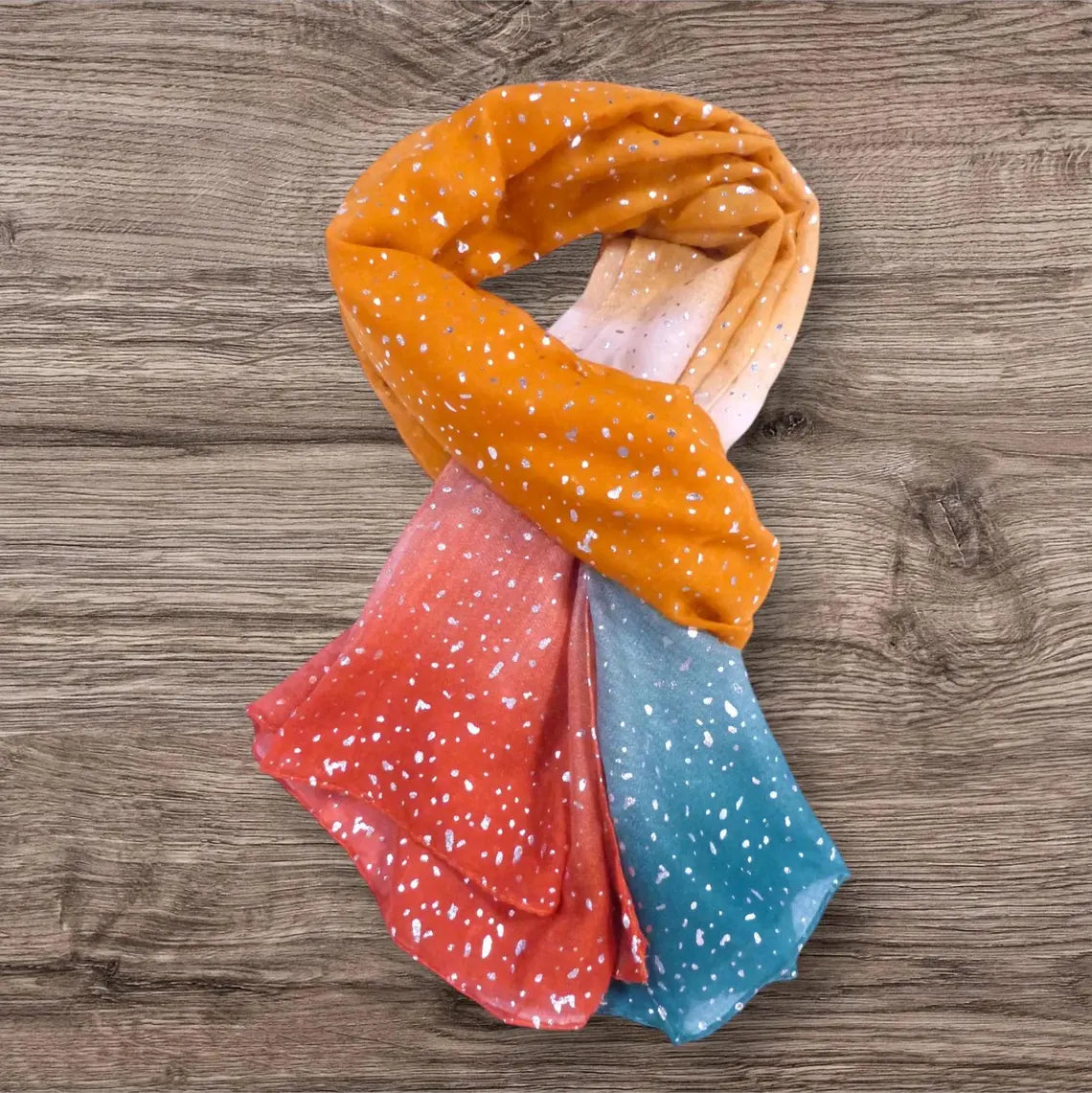 Glitter Dots Gradient Print
