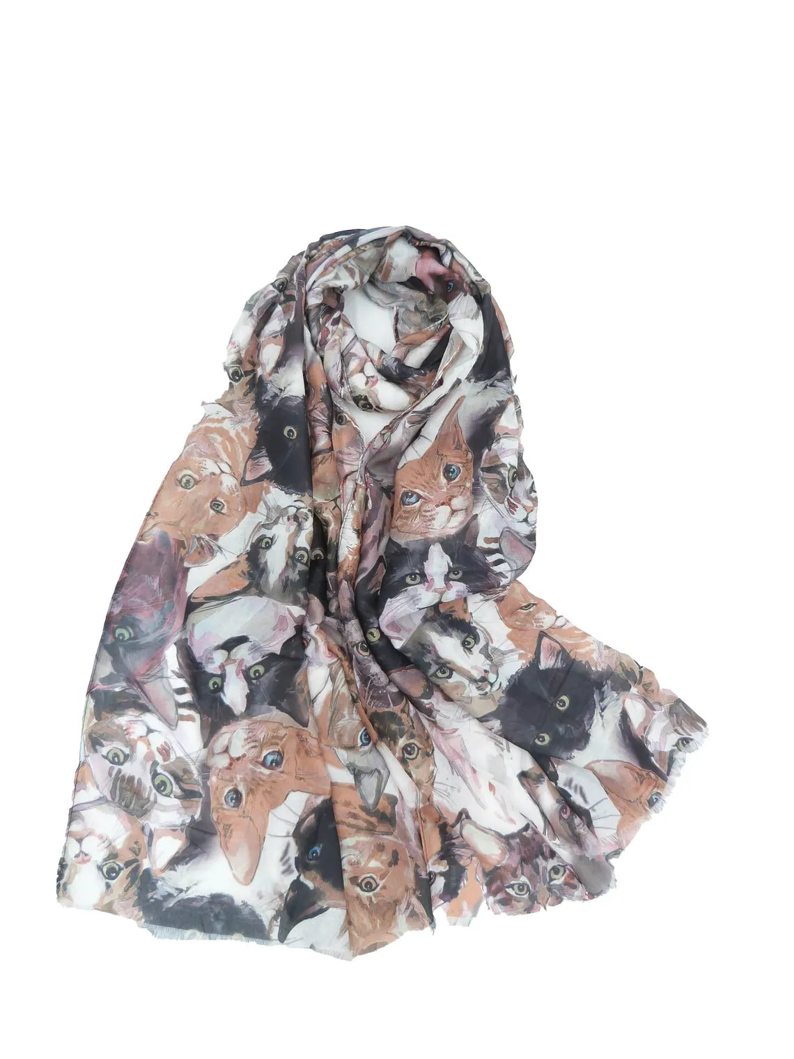 Funky Cats Printed Scarf