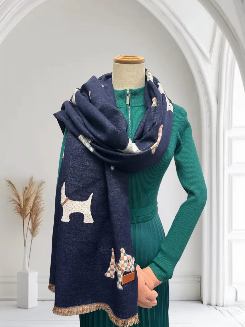 Scottie Dog Warm Winter Wrap